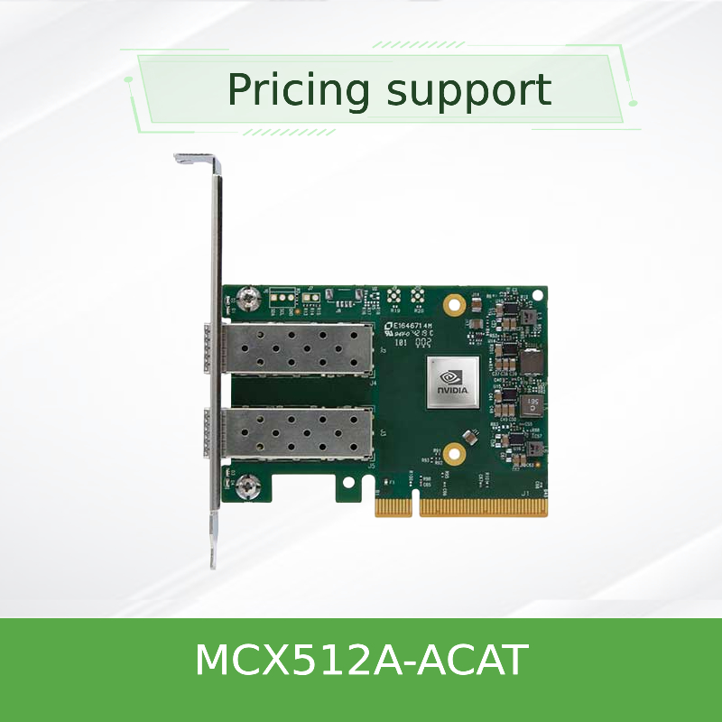 MCX512A-ACAT Mellanox ConnectX-5 ENネットワークインターフェイスカード 10/25GbE 双ポート SFP28