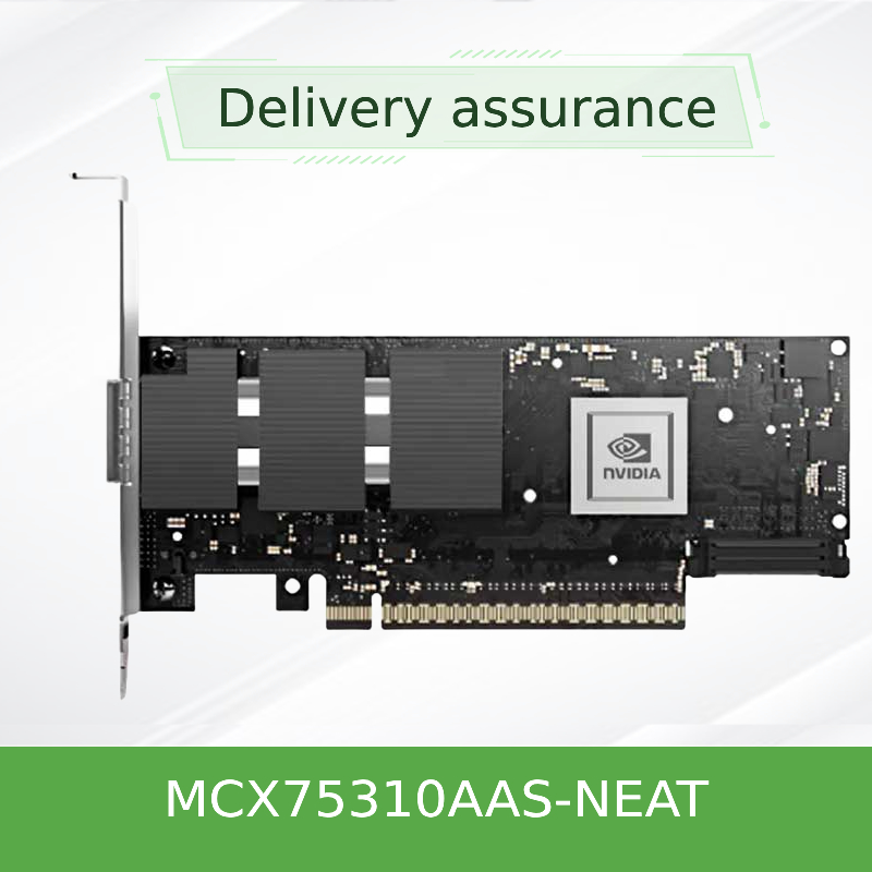 Nvidia Connectx-7 アダプター MCX75310aas-Neat (900-9X766-003N-SQ0) シングルポート OSfp インフィニバンド: Ndr 400GB/S (デフォルト速度) イーサネット: 400gbe