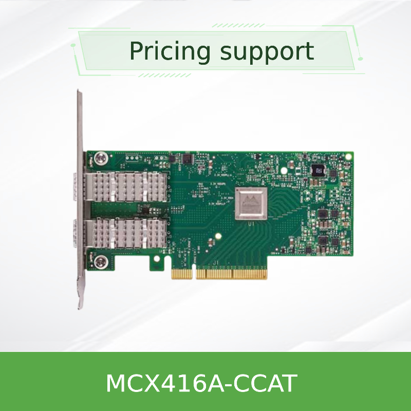 PCIe3.0 X16 ConnectX-4 ENのイーサネットMellanox NicはMCX416A-CCAT 100GbE QSFP28を梳く
