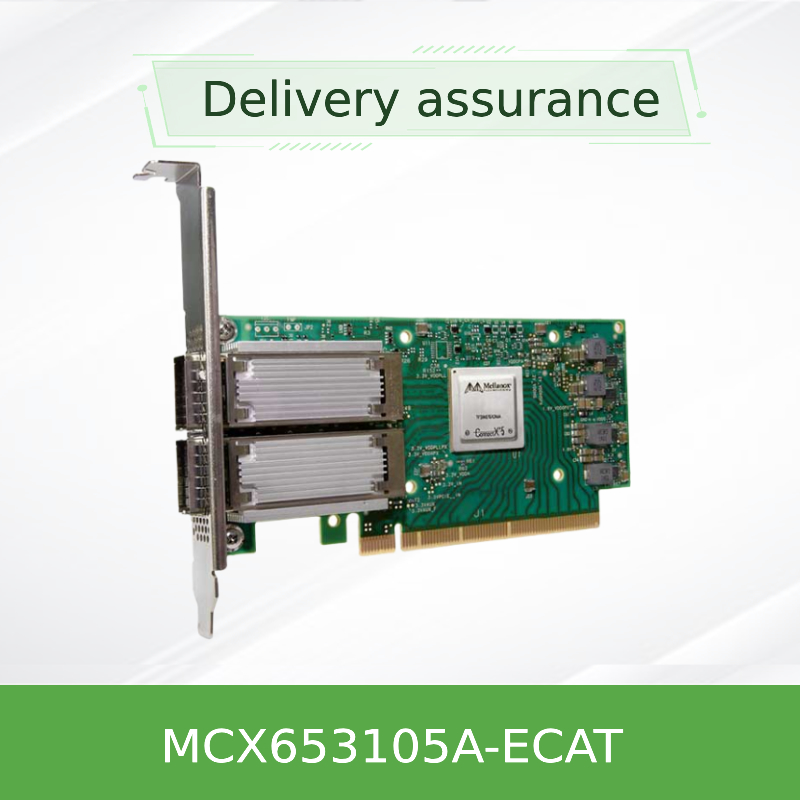 ConnectX 6 デュアルポートアダプター メラノックスカード 100Gb/S MCX653105A-ECATをサポート