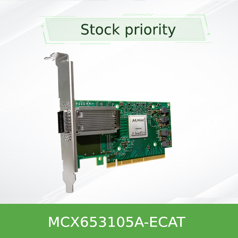 ストック MCX653105A-ECAT メラノックス ネットワーク カード ニック カード コネクトX-6 100GbE シングル ポート