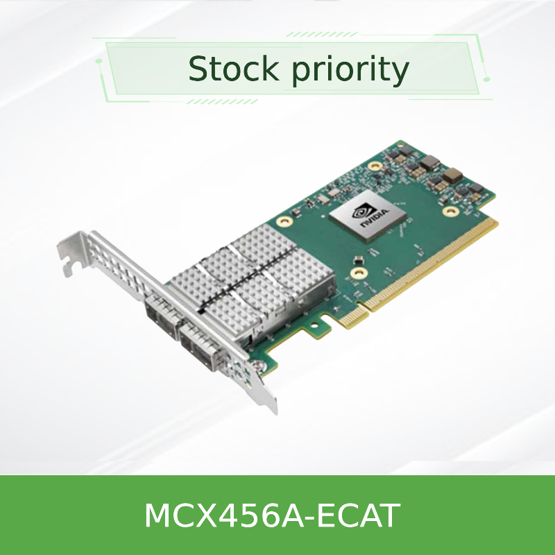 新しいオリジナルのNvidia MCX456A-Ecat Connectx-4 インフィニバンド/イーサネット アダプターカード