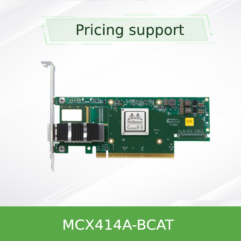 NVIDIA 900-9X426-0054-SQ0 MCX414A-BCAT ConnectX-4 EN ネットワークインターフェースカード、40/56GbE デュアルポート QSFP28、PCIe3.0 x8、トールブラケット