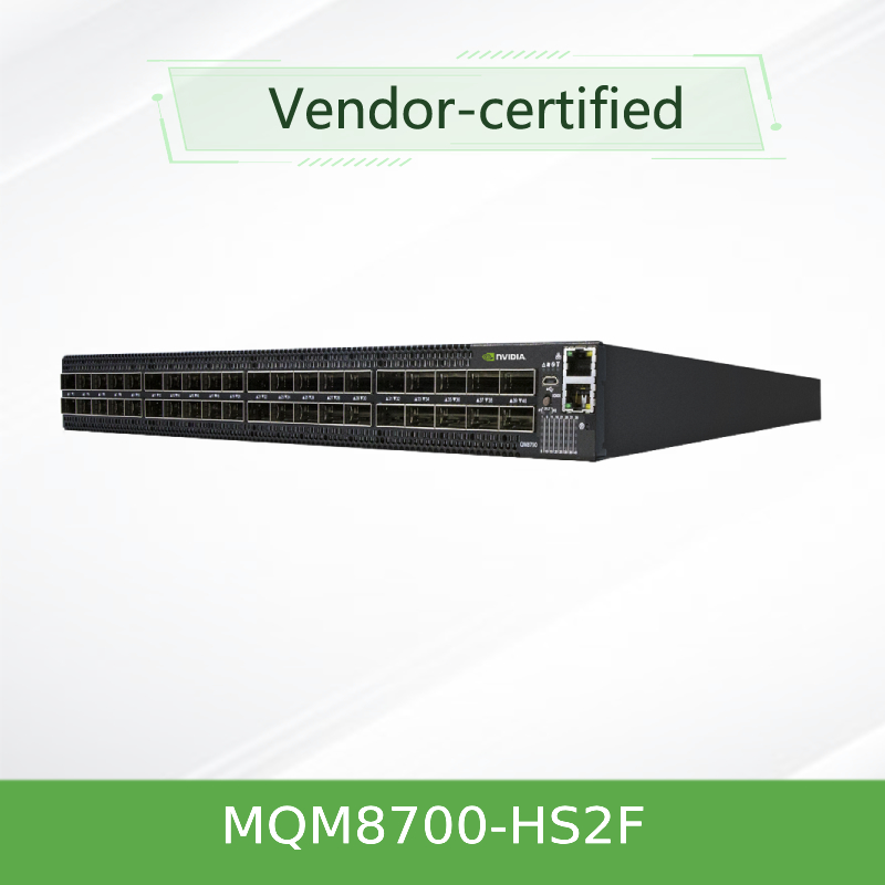 MQM8700-HS2F ((920-9B110-00FH-0MD) メラノックス 量子Hdr インフィニバンドネットワーク スイッチ 40 QSFP56 ポート
