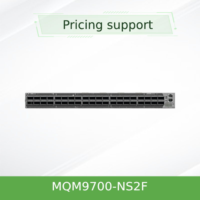 インフィニバンド MQM9700-NS2F ((920-9B210-00FN-0M0) メラノックスネットワークスイッチ 1U NDR 400Gb/S サーバー用