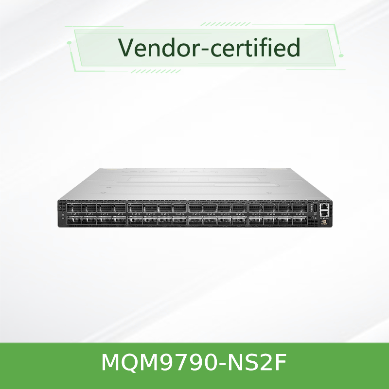 MQM9790-NS2F(920-9B210-00FN-0D0) InfiniBand Mellanox ネットワークスイッチ 64ポート 400Gb/s 32 OSFPポート アンマネージド