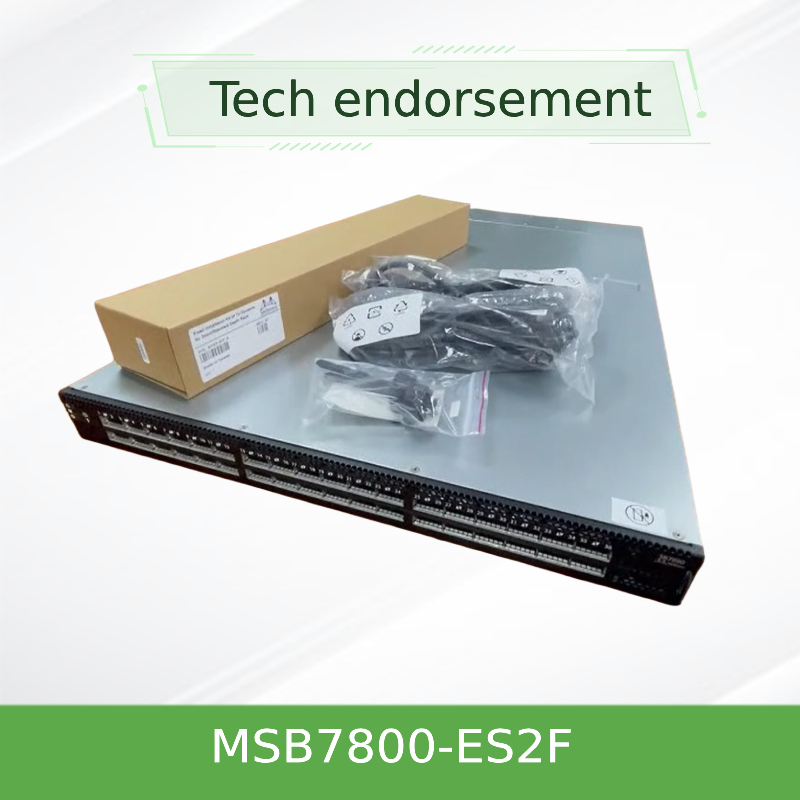 MSB7800-ES2F Mellanoxネットワーク スイッチIB 2はEDR InfiniBand 1U 36のQSFP28港を基づかせていた