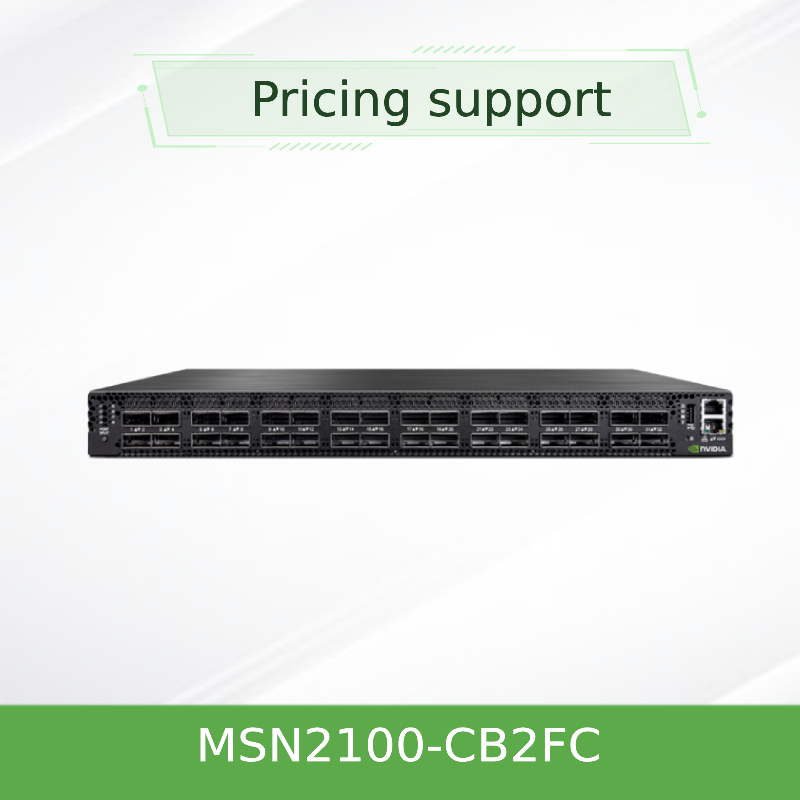 MSN2100-CB2FC Nvidia Spectrum 100GbE 1U スイッチ 1Gbps 最大速度 Cumulus Linux 16 QSFP28 ポート 2 AC PSU X86 2コア ショートデプス P2C エアフロー