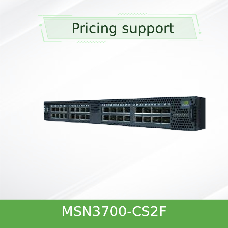 MSN3700-CS2F Mellanoxのネットワーク スイッチの供給(AC)の標準的な深さX86 CPU P2Cの気流の柵のキット