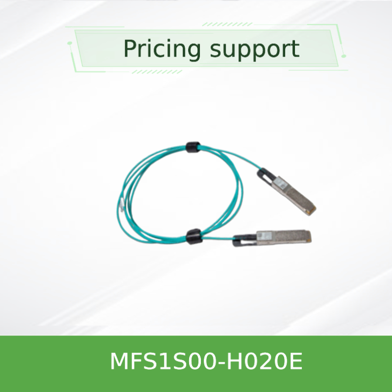 低レイテンシー Mellanox AOCケーブル MFS1S00-H020E スプリッターケーブル イーサネット 200GbE から 2x100GbE 20m