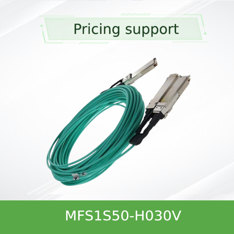 インフィニバンド Mellanox AOC MFS1S50-H030V VPI HDR&ETH 2x100Gb/S 30M QSFP56 新品・オリジナル