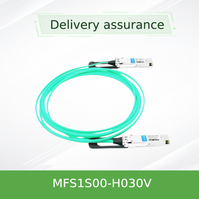 MFS1S00-H030V IB 200GのmellanoxのAocの有線放送網は30MのQSFP56高速低い潜伏をケーブルで通信する