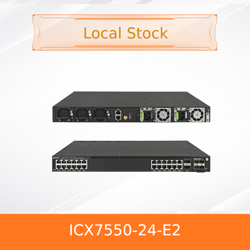 シームレスな接続のための24ポートを備えた高度なRuckus ICX7550-24-E2スイッチ