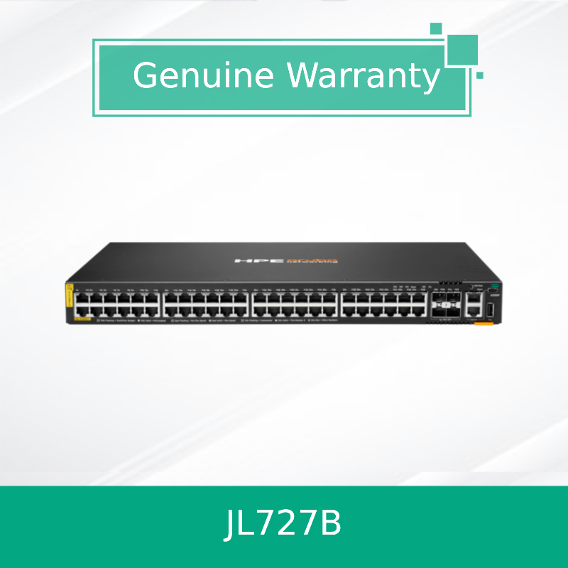 100% 本物 HPE Aruba Networking CX 6200f 48G Class-4 PoE 4SFP+ 370W スイッチ (JL727B)