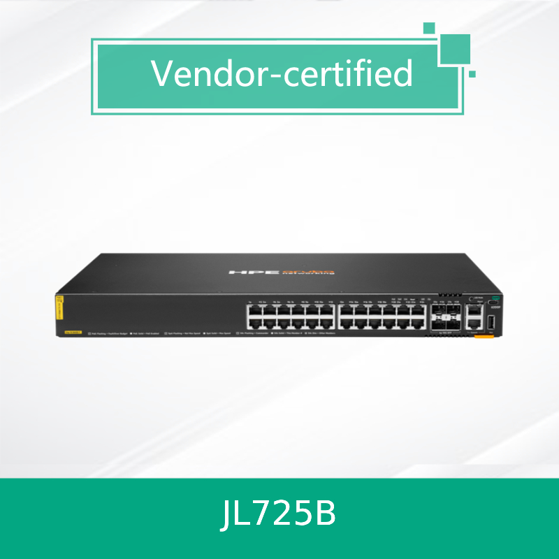 100% 本物 HPE Aruba Networking CX 6200f 24G Class-4 PoE 4SFP+ 370W スイッチ (JL725B)
