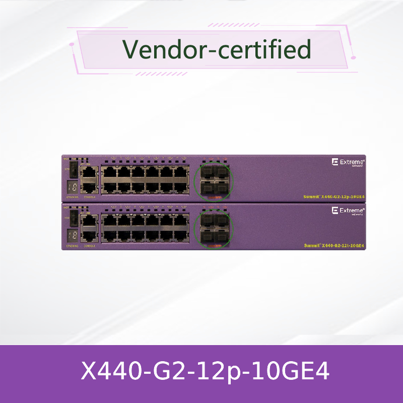 104GBPS 16531 X440免許証による極度なネットワークAVBスイッチG2 12p 10GE4 4
