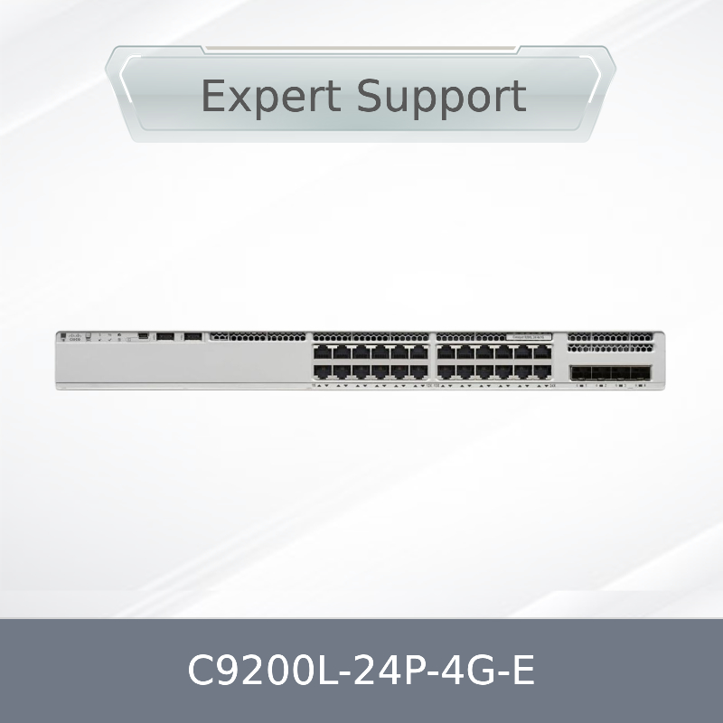 C9200L-24p-4G-E Cisco Catalyst 24ポート PoE レイヤー3 マネージド ギガビットイーサネット 4 SFPポート スタッカブル ネットワークスイッチ C9200L-24p-4G-E