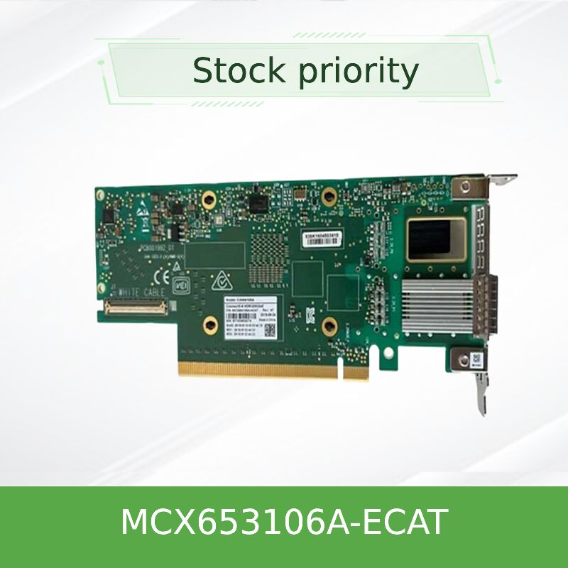 NVIDIA MCX653106A-ECAT ConnectX-6 100Gb/s デュアルポート InfiniBand & Ethernet スマートネットワークインターフェースカード