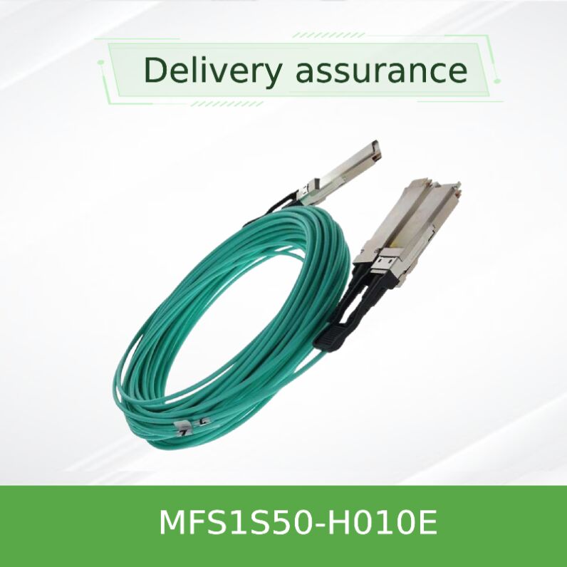 NVIDIA Mellanox MFS1S50-H010E 200Gb/sから2x100Gb/s QSFP56アクティブ光スプリッターケーブル 10m AOC