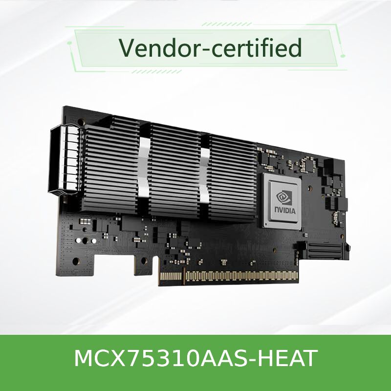 ConnectX‐7 MCX75310AAS‐HEAT 400G NDR スマート NIC 線内暗号化とPCIe Gen5
