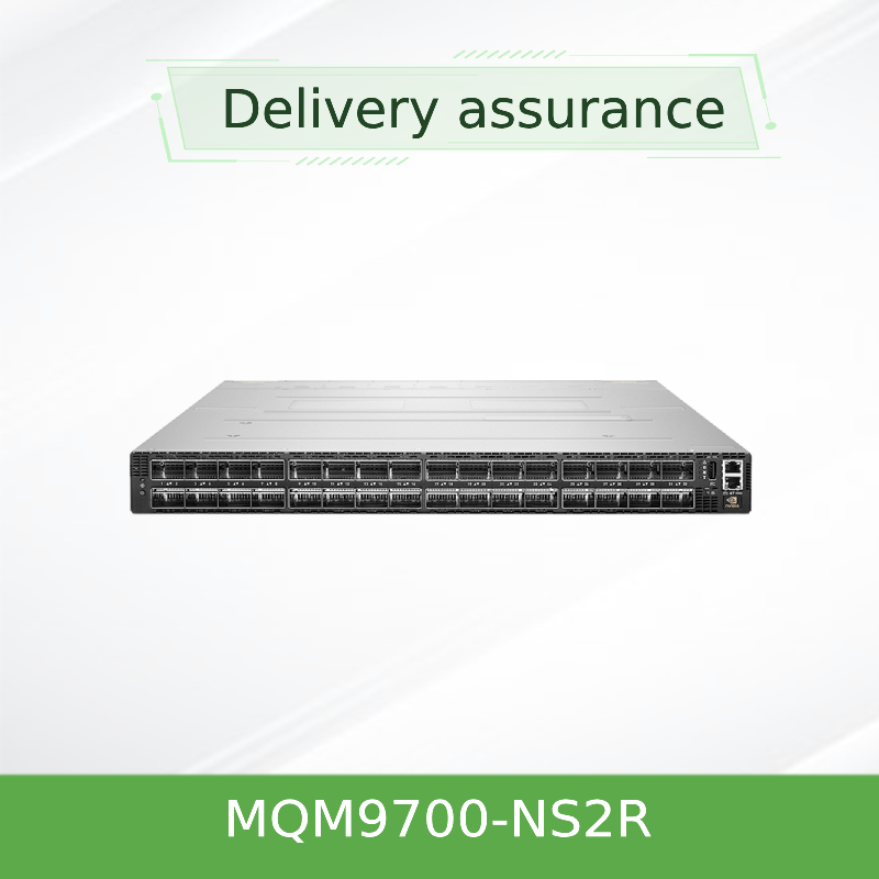 NVIDIA Quantum-2 MQM9700-NS2R 400Gb/s InfiniBand スイッチ – 64ポート NDR、C2Pエアフロー、オンボードマネジメント
