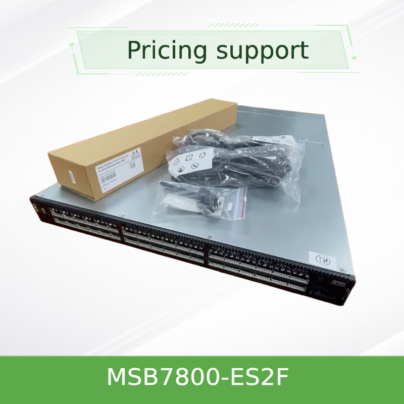 MSB7800-ES2F 100Gb/s InfiniBand スイッチ – 36 x QSFP28、90ns レイテンシ、HPC & AI クラスターに最適